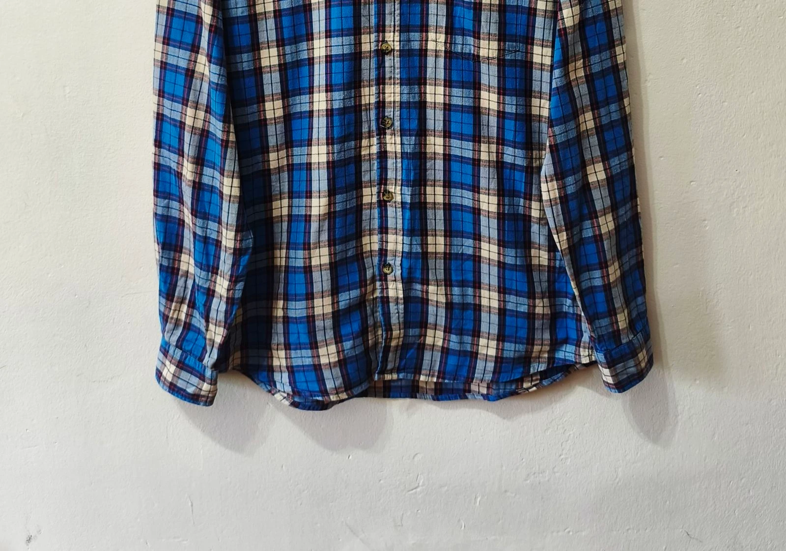 Camisa de cuadros azul y blanco Sfera hombre Talla L – photo 6